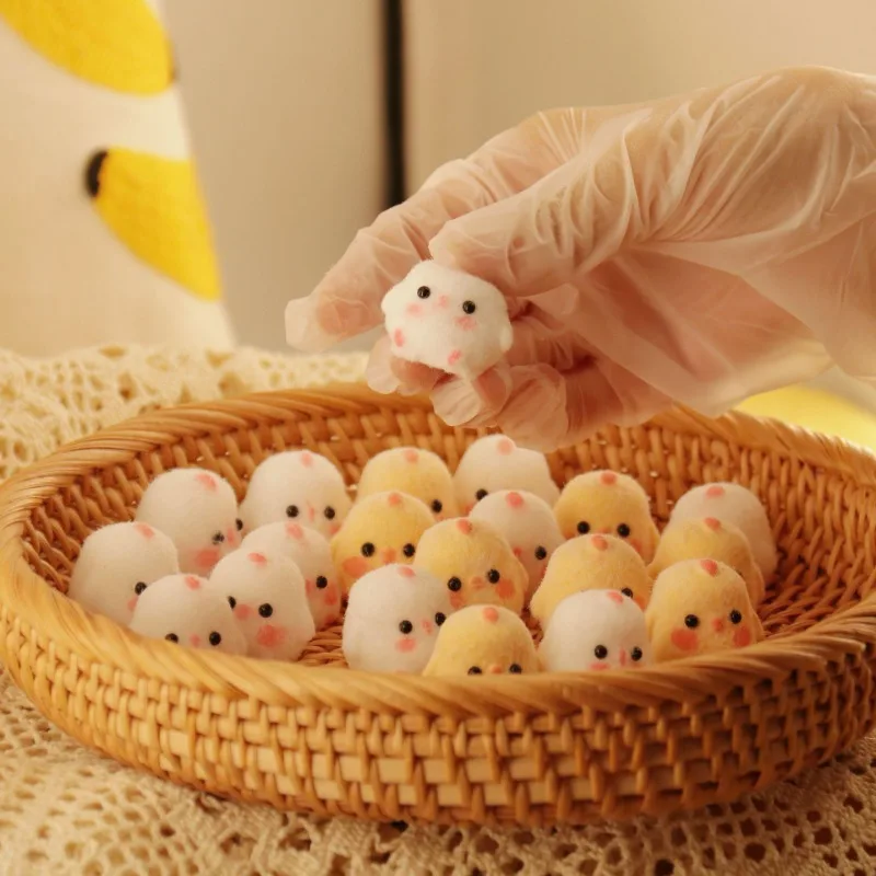 Mini poussin spongieux à rebond lent Kawaii, jouets à presser, collant, TPR, souligné, Charleroi, jamais, accessoire Fidget, nouveau, 1,2 pièces