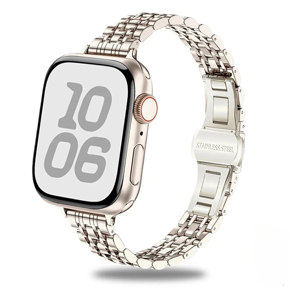 حزام من الفولاذ المقاوم للصدأ لساعة أبل الترا 2 باند سلسلة 10 9 8 7 6 5 4 سوار معدني iWatch 46 مللي متر 42 مللي متر 45 مللي متر 41 مللي متر 44 مللي متر 40 مللي متر 38