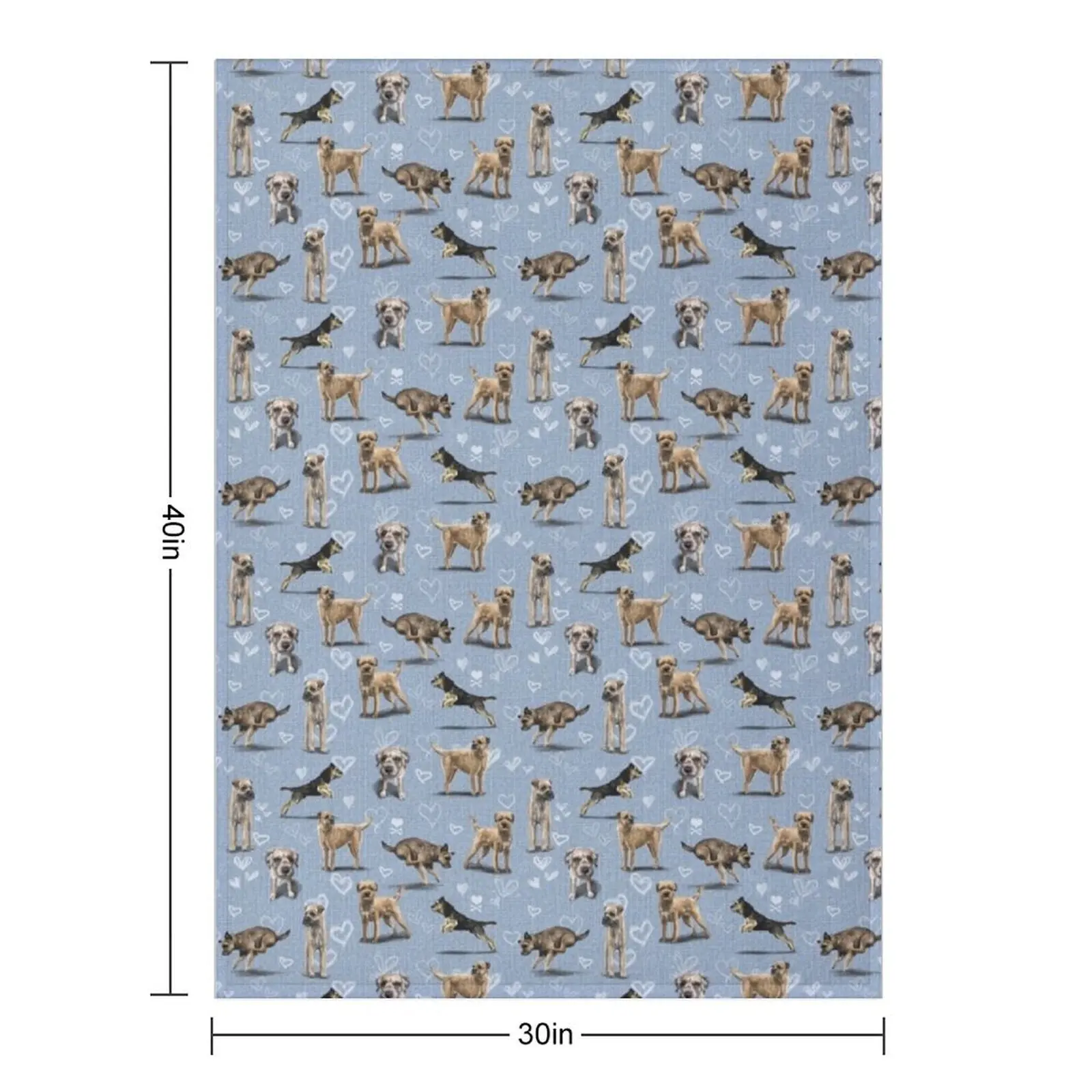 The Border Terrier Throw Blanket Hair Bed covers Travel Fashion Sofas Flannels Winter beds Blankets