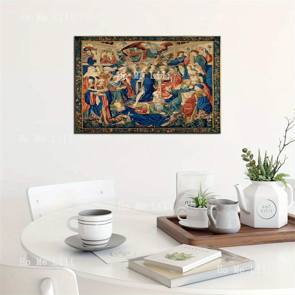 The Triumph Of Fame 15th Century Flemish Religious Vintage Canvas Wall Art For Bedroom Living Room Home Office Decor