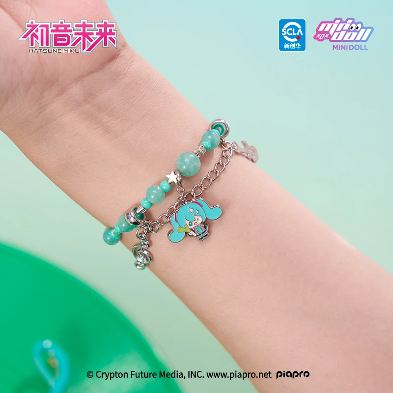 

Miku Cartoon Anime Student Bracelet Kawaii Female Character Derivative Design Trendy Blind Box Toy Gift For Anime Lovers