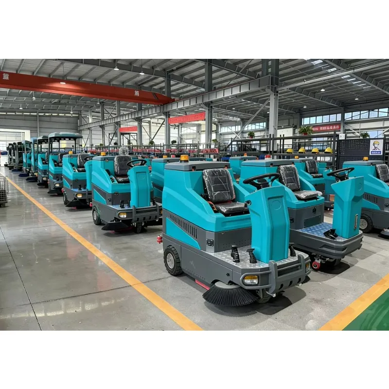 New Ride-On Floor Sweeper Battery-Powered 48V Self-Propelled Heavy-Duty Burnishing Cleaning Machine 1200mm Cleaning Width