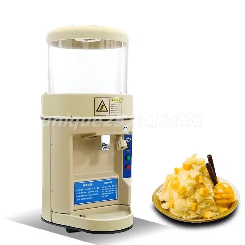 Commercial Snowflake Ice Crusher Automatic Ice Block Shaving Machine 110v 220v Electric Shaved Snow Ice Machine