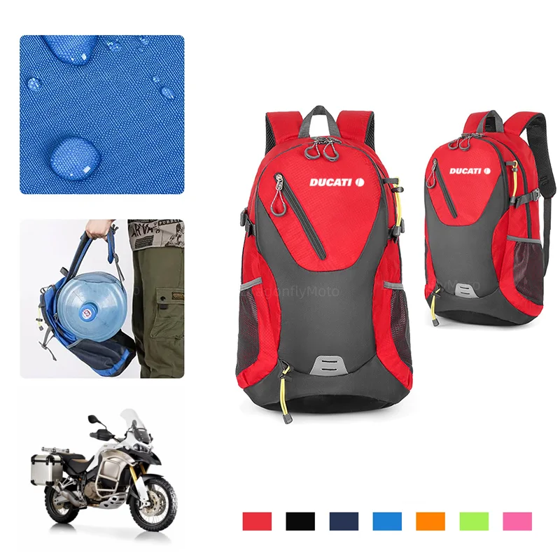 

For Ducati Multistrada 950 1100 1260 1200 S Sport Grand Tour Motorbike Travel Backpack Riding Cycling Storage Luggage Bag Large