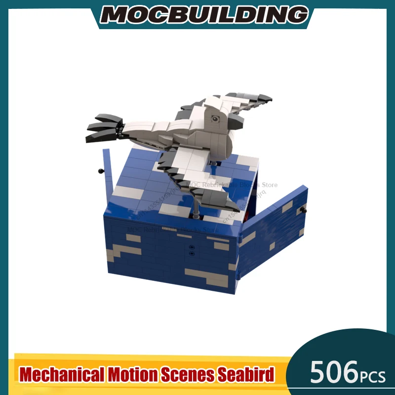 Mechanische Bewegungsszenen Seabird - Automaton MOC Bausteine DIY Montieren Ziegel GBC Sammlung Display Spielzeug Geschenke 506PCS