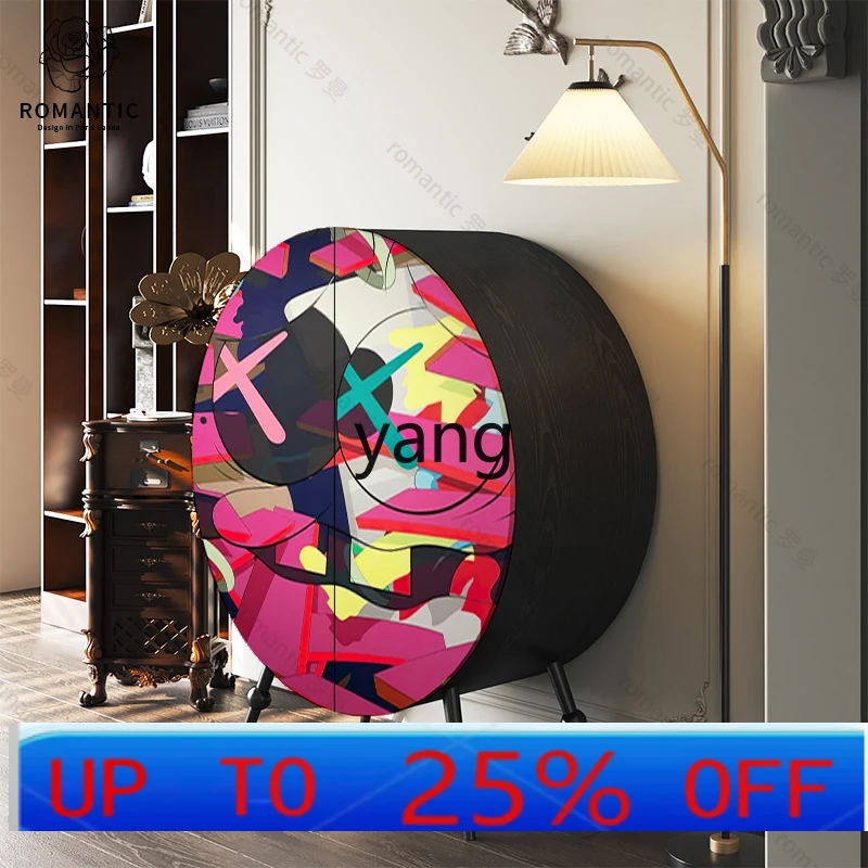 

LTT абстрактный бытовой обеденный боковой шкаф из цельного дерева, коридор, вертикальный шкаф, входной шкаф, простой шкаф для гостиной