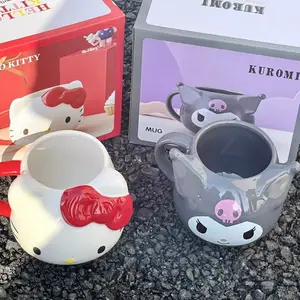 Hello Kitty Ceramic Mug, Sanrio My Melody Tea Mug, Morning Drawings, Kawaii, Great Capacity, Milk, Coffee, Valentine's Day, Kid Gift 8 Main Sales Mug Hello Kitty - №8