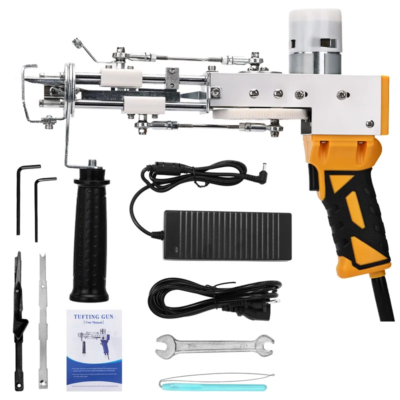 Tufting Gun 2 in 1ชุดพร้อมเครื่องตัดพรมไฟฟ้า, เครื่องทอพรมทอ