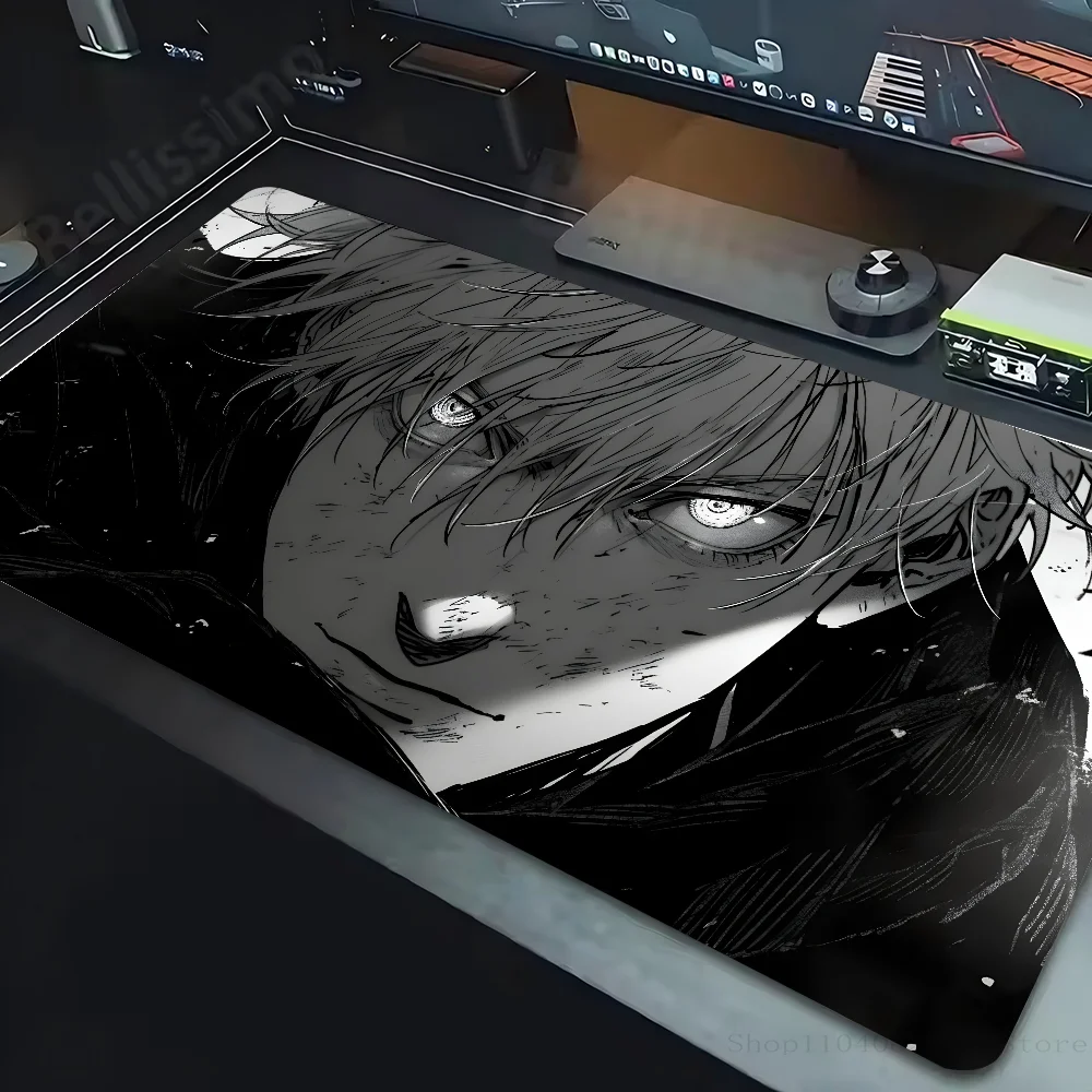 Anime Jujutsu Kaisen Gojo Satoru Mousepad Mouse Mat Desk Mat With Pad Gaming Accessories Prime Gaming XXL Keyboard Pad Padding