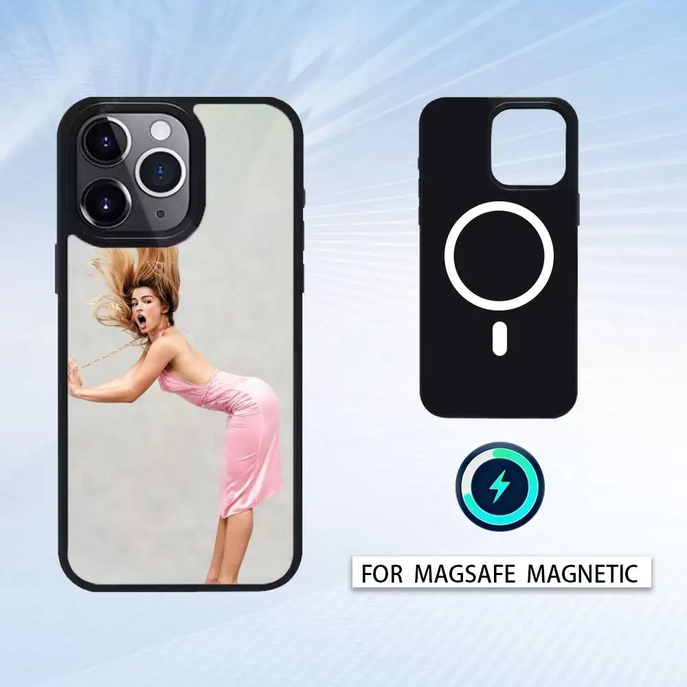 مهووس المغني أديسون راي جراب هاتف المغناطيسي آيفون 16 15 14 13 12 برو ماكس ل Magsafe غطاء الشحن اللاسلكي #6