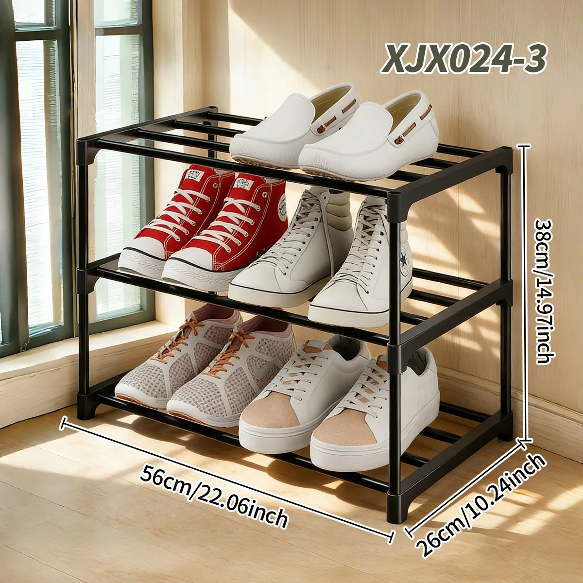 Black Multi-Functional Shoe Ra - Home Improvement Mall review and price
