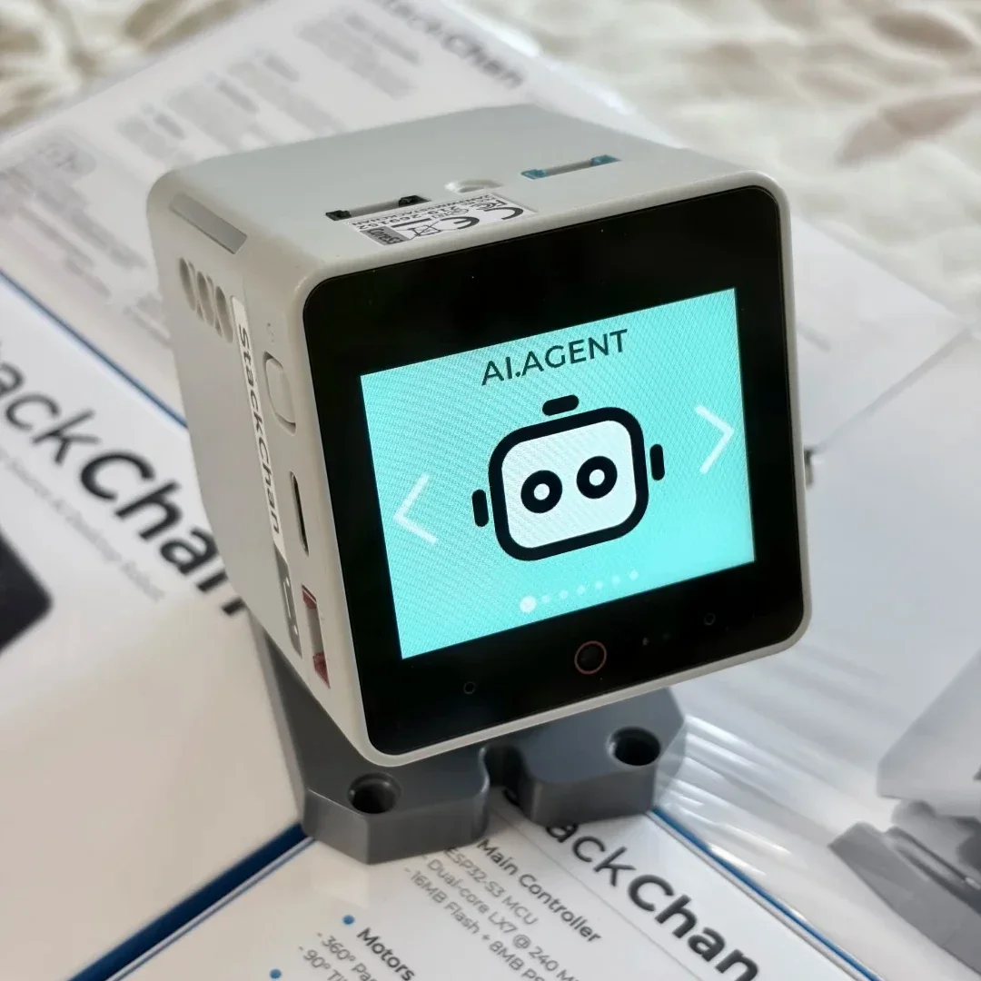Original M5Stack Official StackChan: Kawaii Co-Created Open-Source AI Desktop Robot(ESP32-S3) Voice Q&A AI Agent Accessories