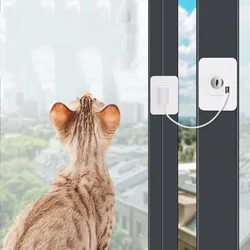Cat Anti Jumping Out Window Avoid Falling Down Window Limiter Fixed Limit Opening Flap Cat Guardrail Pet Protection Safety Lock
