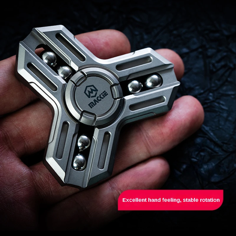 

Fidget spinner edc new titanium alloy copper fingertip spinner decompression and decompression artifact adult metal toy