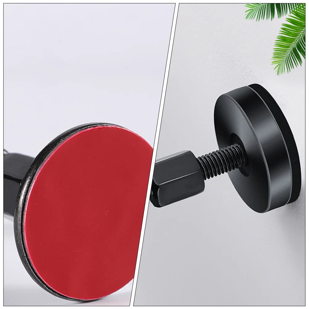 

2Pcs Anti-Collision Fixer Adjustable Bedside Stabilizer Stainless Steel Noise Reduction Wall Protector Furniture Support