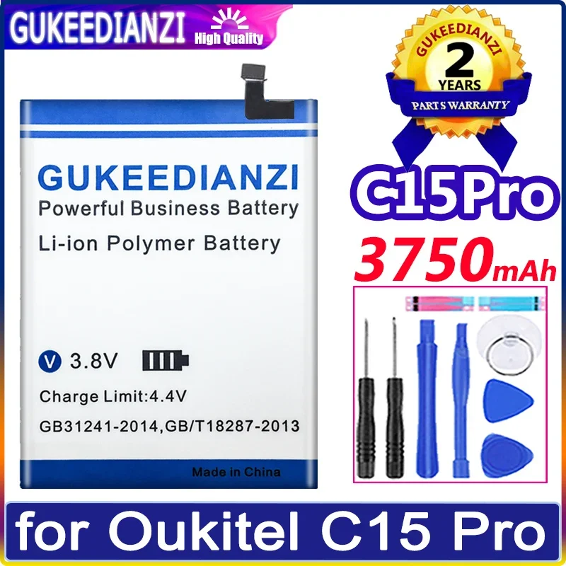 

GUKEEDIANZI Battery 3750mAh for Oukitel C15 Pro C15pro Batteries