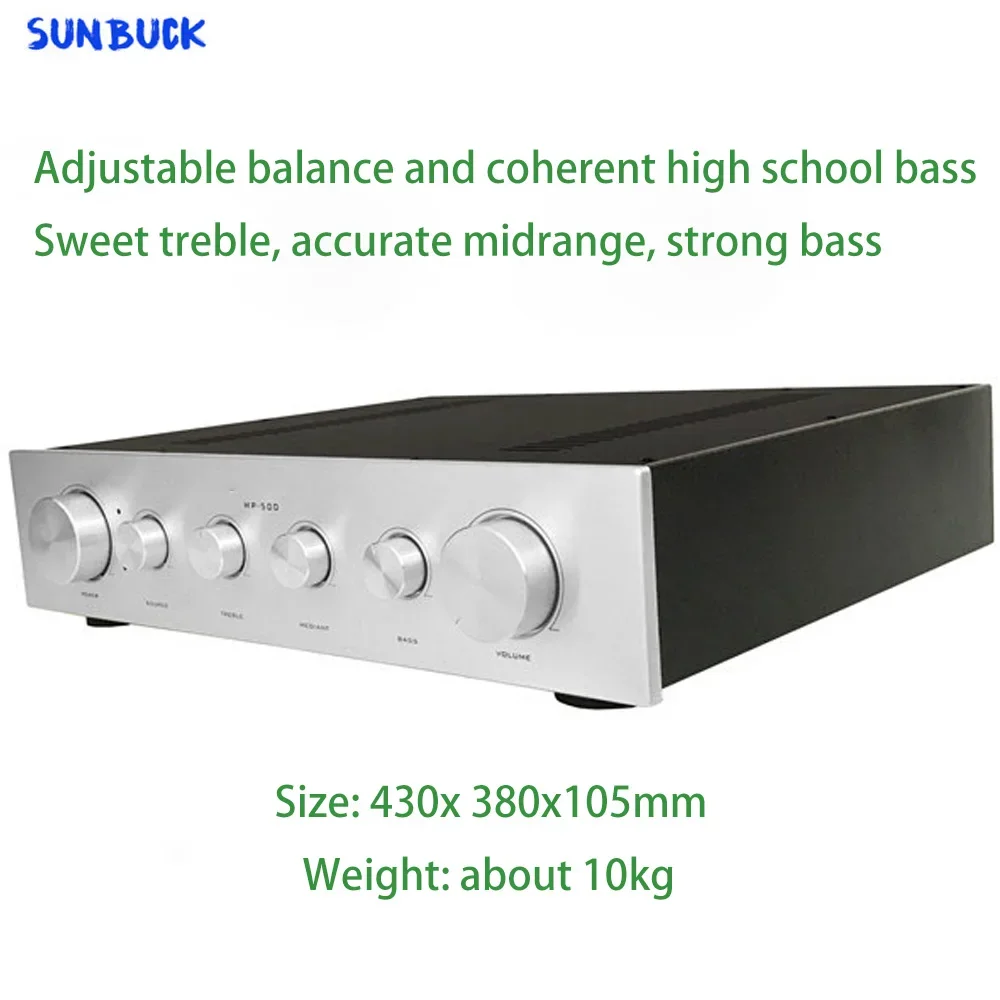 Sunbuck MP500 EH6922 Tube Preamplifier with tone balanced input OPA2604AP EH6922 Tube Preamp HIFI Power Amplifier Audio