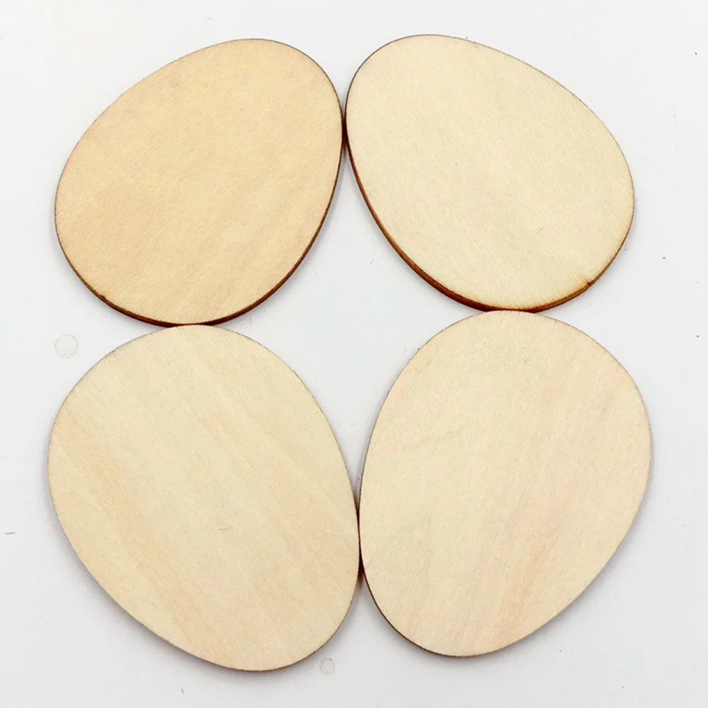 

25Pcs Unfinished Lime Wood Egg Shape Crafts 80mm Perfect for DIY Wood Ornaments Signs Tags Christmas Nursery Projects