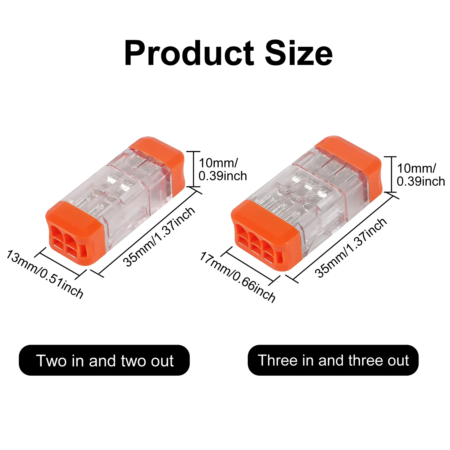 6/12PCS LT-22 LT-33 Wire Quick Connector Fast Wiring Electrical Wire Connector Mini Quick Wire Connector 2/3pin