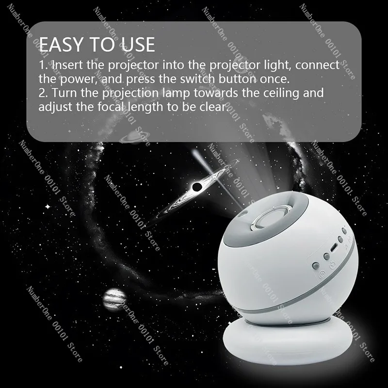 ضوء السماء المرصعة بالنجوم النيزك الديناميكي الجديد، ضوء جو غرفة النوم، ضوء الإسقاط لهدايا عيد الميلاد #4