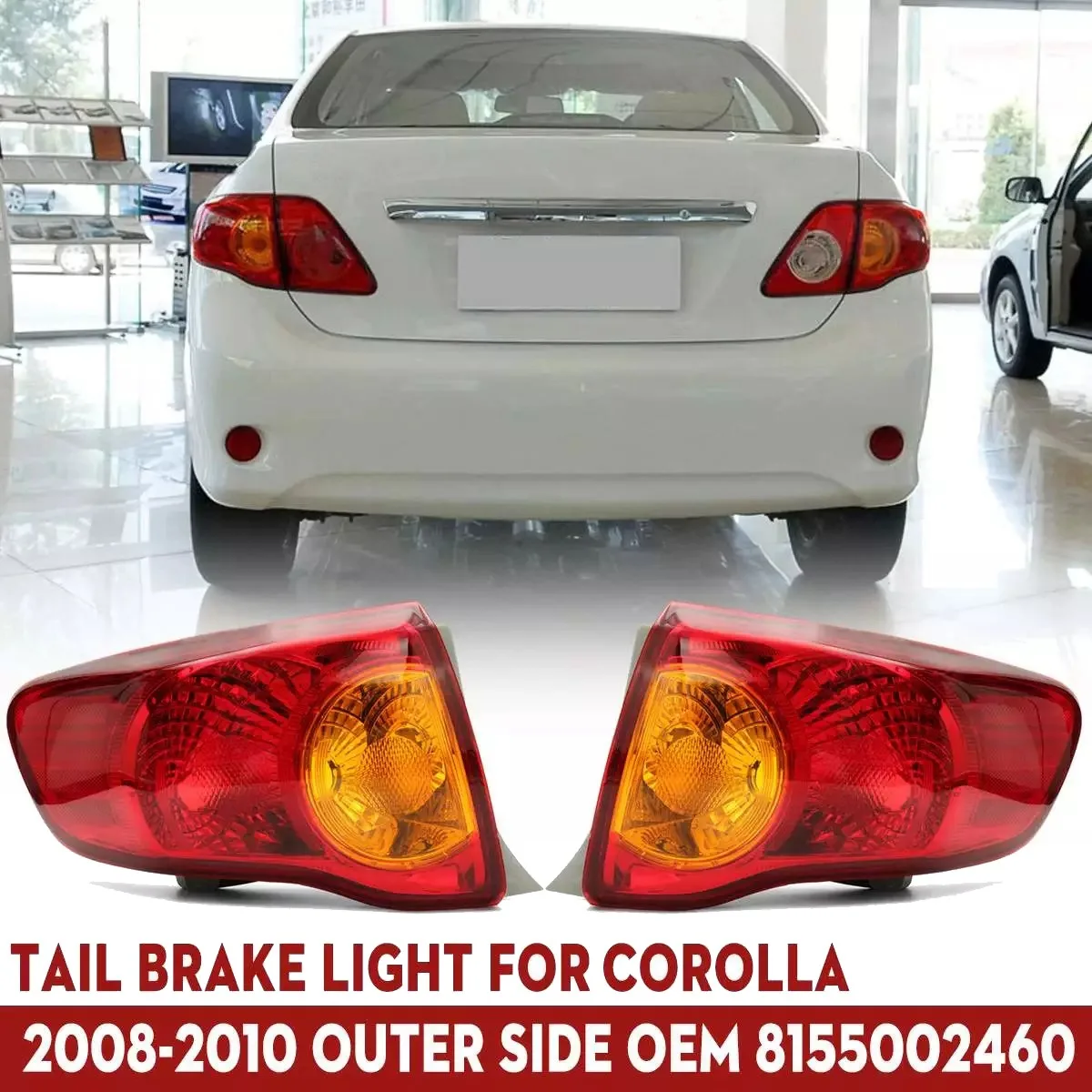 Car Rear Brake Lamp Outer Side Tail Light for Toyota Corolla 2008 2009 2010 8155002460 Right