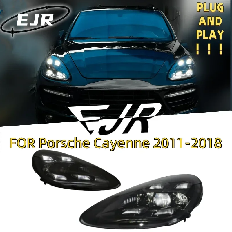 For P-orsche Cayenne 2011-2018 Car Headlights 958.1 958.2 high Quality LED upgrade to 9Y0 Plug and Play car front lamp Tail Lamp