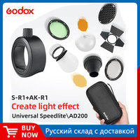 Godox AK-R11+S-R1+AK-R16+AK-R14+AK-R18+AK-R13+V-11C+V-11T+AK-R12+AK-R15+AK-R17 Accessories for Godox AD200 H200R V1 Flash Head