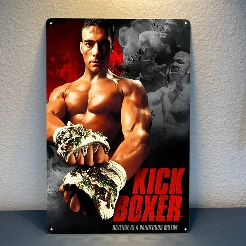 Kick Boxer Movie Metallposter – Sammlerstück aus Blechschildern