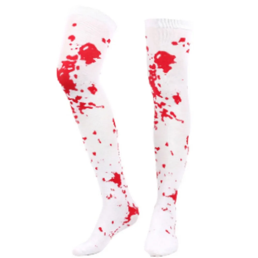 Halloween Verkleedaccessoires Bloederige Witte Roze Hoofdband Halloween Bloedende Ketting Witte Bloedende Sokken