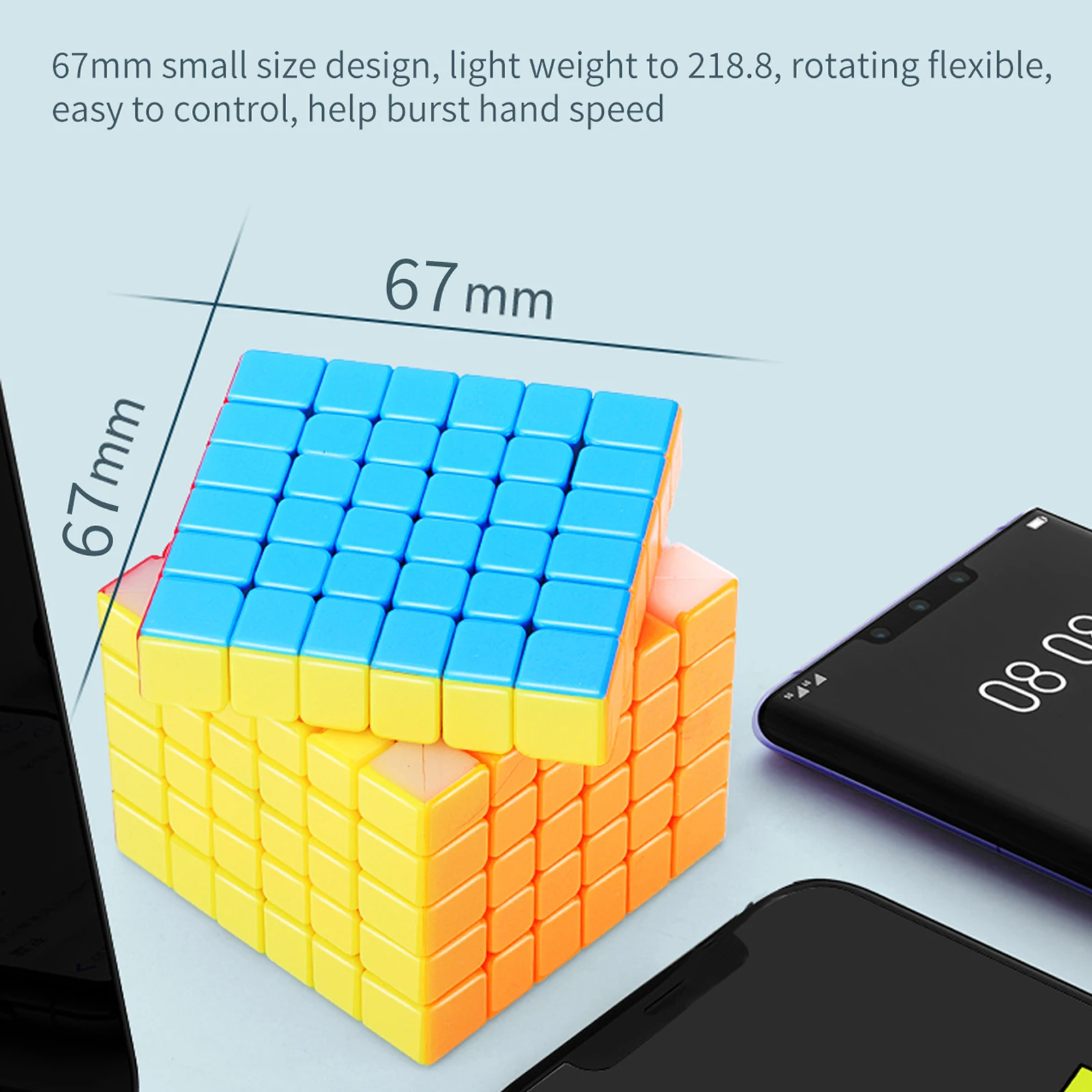SENGSO Speed Cube 4x4 5x5 6x6 7x7 8x8 ลูกบาศก์ไร้สติ๊กเกอร์ | Smooth Rotation Professional การแข่งขัน High-Order Cube ของเล่นเพื่อการศึกษา
