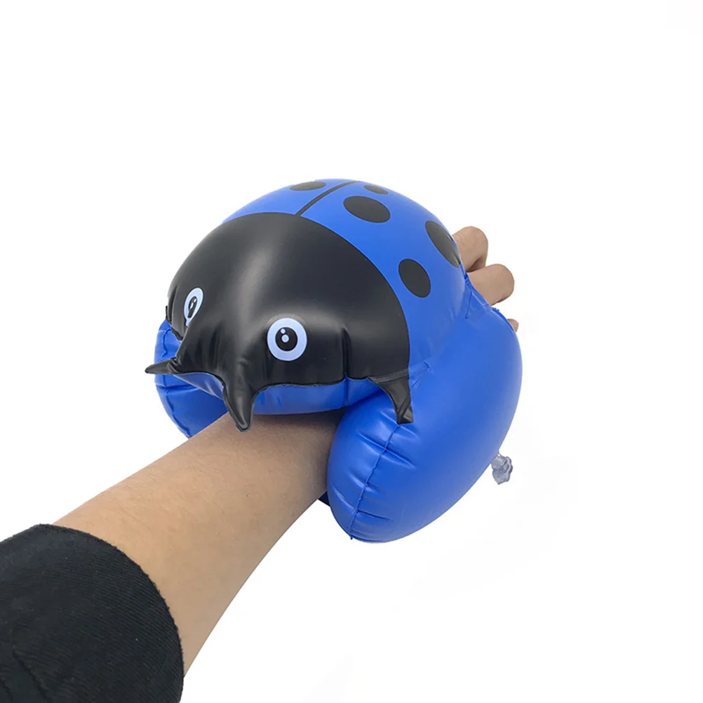 Brazaletes de natación con forma de mariquita, anillos de brazo inflables de alta calidad para niños, flotadores de piscina cómodos y seguros para aprender a nadar, 2 uds.