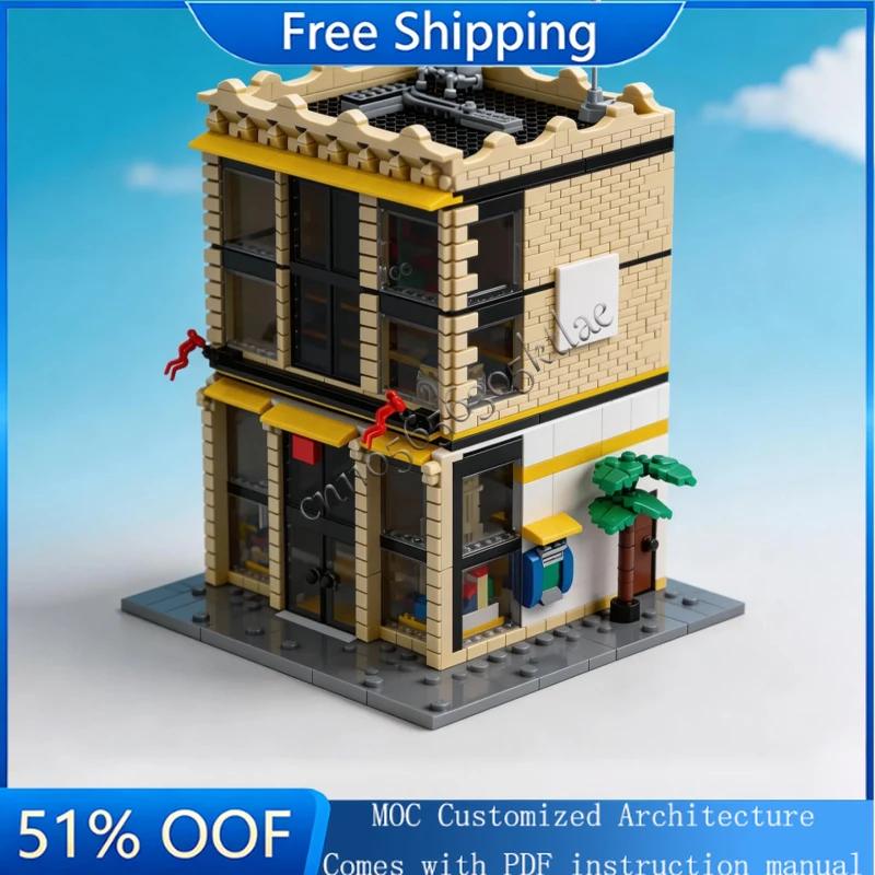 

НОВИНКА: 2127 деталей, конструктор серии Creative, полностью модульный дизайн, MOC, развивающие игрушки для детей, подарки на день рождения