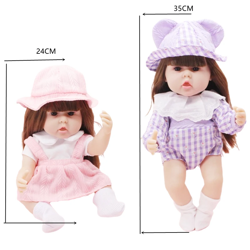 12in/30cm 실물 같은 다시 태어난 인형 현실적인 전체 실리콘 아기 비비 비닐 신생아 소녀 인형 공주 유아 장난감 어린이를위한 선물
