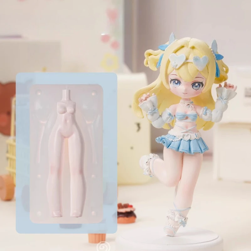 

Силиконовые формы для создания миниатюрных статуэток из глины, полимерной смолы и пластика, для изготовления фигурок мультяшных персонажей, инструменты для лепки