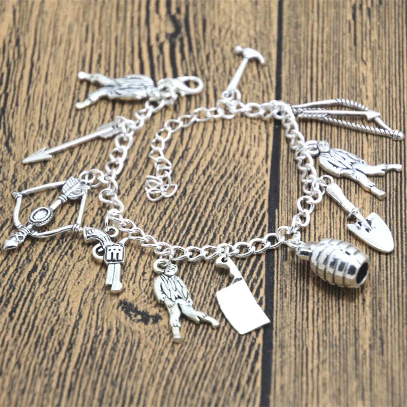 12pcs-the-walking-dead-inspired-bracelet-zombie-defence-twd-walkers-charm