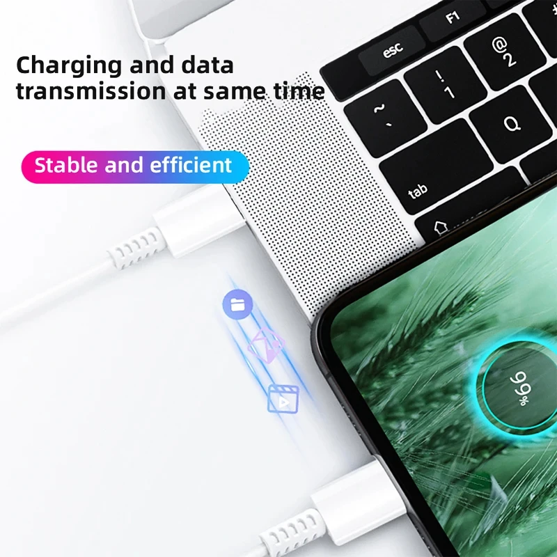 Original PD Cable For Samsung S22 S21 S20 FE S23 Ultra 45W Super Fast Charging A52 A53 A54 5G Note 20 Uitra 25W USB Type C Cable image 5