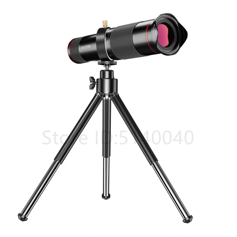 

48x Super Telephoto Zoom Mobile Phone Lens Powerful Monocular Metal Telescope Mobile HD Telephoto Lens With Tripod For Camping