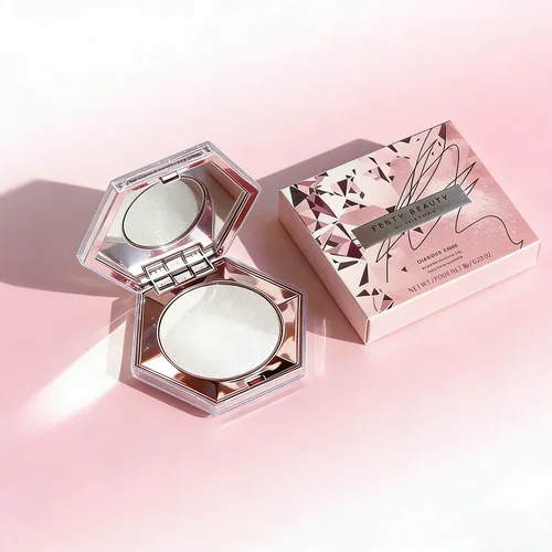 Imagen 1 del producto Polvo Iluminador, Polvo Perlado Horneado, Iluminador, Tinte para Mejillas, Paleta de Contorno, Sombra Facial Brillante, Cosméticos Naturales Diarios