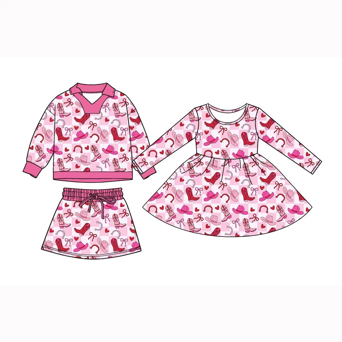 

Бутик для малышей, детские ковбойские пижамы с длинными рукавами и принтом, платья для девочек, детская одежда, детский комбинезон для сна