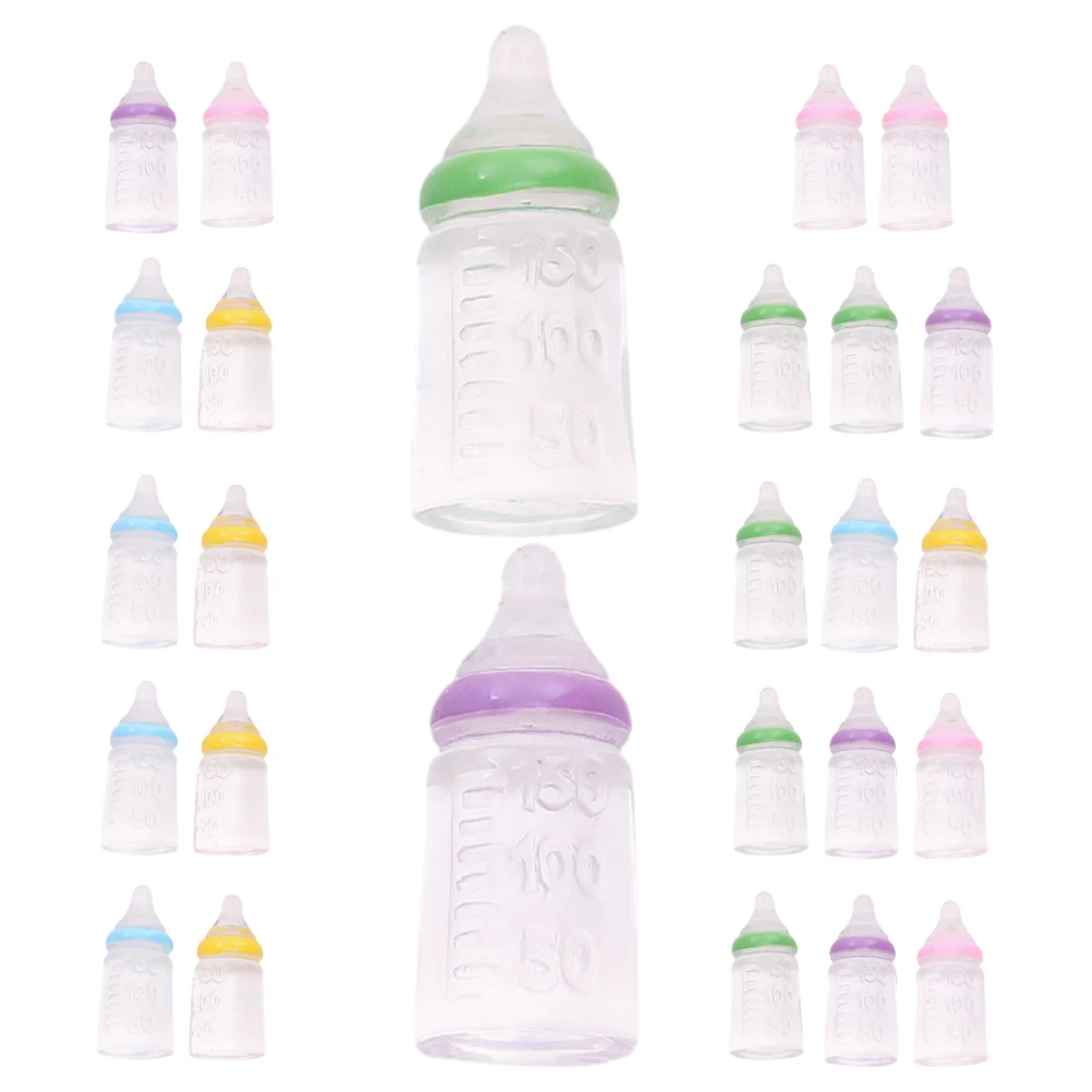 

25pcs Bottle Toys Bottle Toys Resin PP Materials Shower Party Supplies Gifts Decorative Newborn Accessories