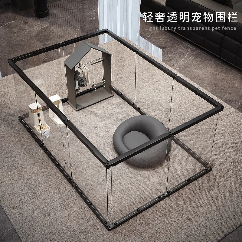 

Металлическая экологически чистая твердая стальная клетка для домашних животных с пластиковым подносом и застежкой на пуговицы для маленьких собак в помещении с защитой от люков