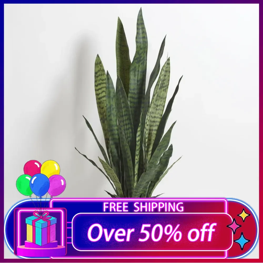 

Faux Snake Plant, Premium Artificial Indoor Plant Stands 40” Tall and Enhances Interior Design, Lifelike-Leaves Create Realistic