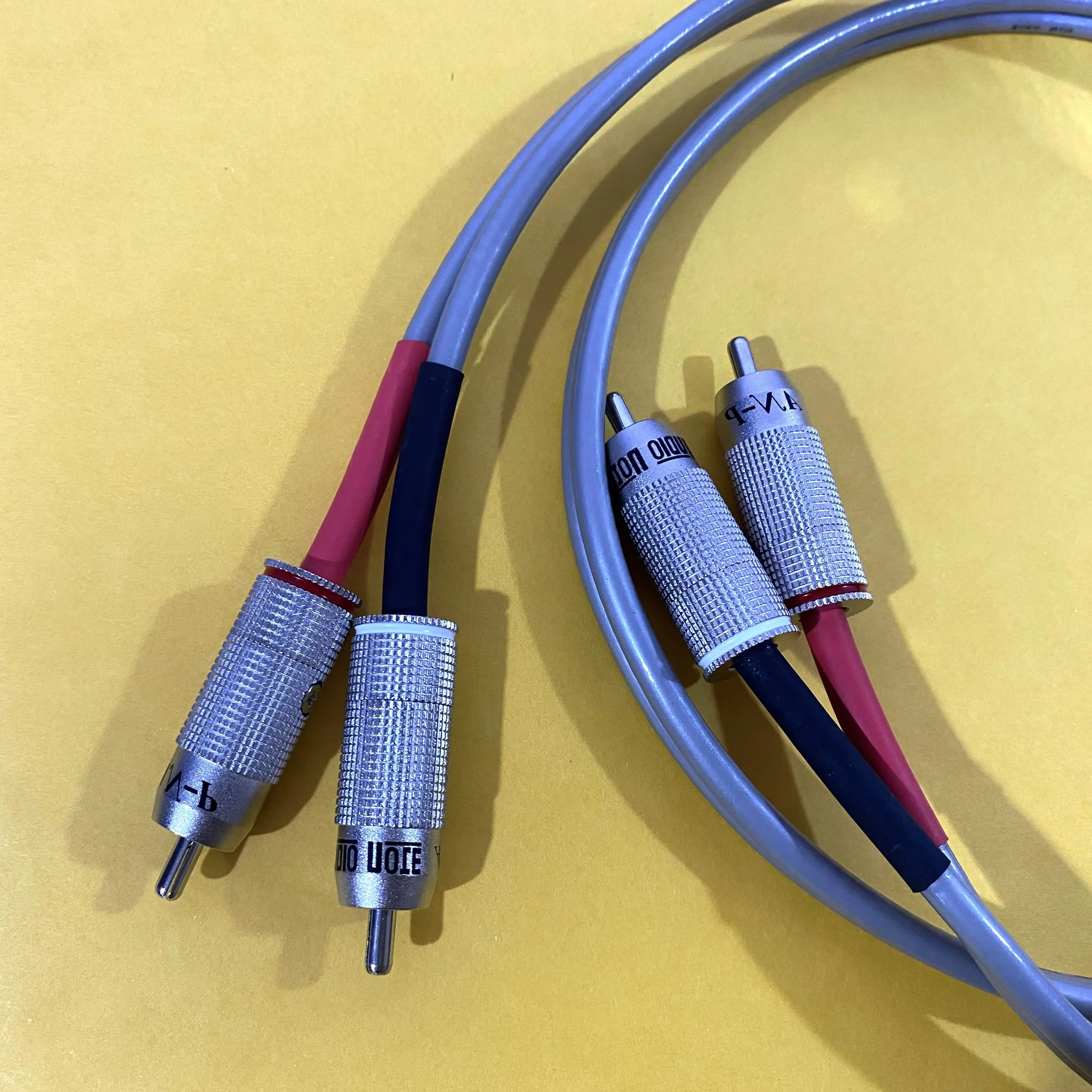 New Hifi Audio Note AN-VX 20cores Stand RCA Cable OCC Silver Fever Interconnect Cable Single Audio Note Extension Cord 1.5meter