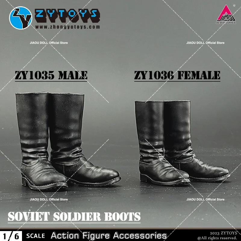 ZYTOYS ZY1024 ZY1038 1/6 bottes de Combat WWII bottes hautes militaires chaussures modèle adapté 12 ''mâle soldat figurine corps poupées jouet