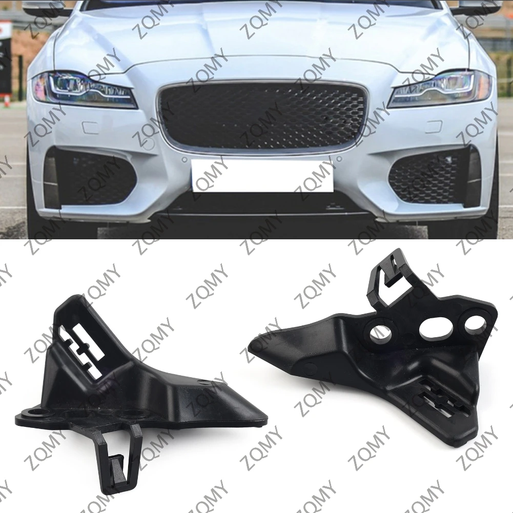 2pcs Car Front Bumper Clip Support Mount Holder Bracket For Jaguar XF 2016 2017 2018 2019 2020 2021 2022 2023 T2H4003 T2H4002+