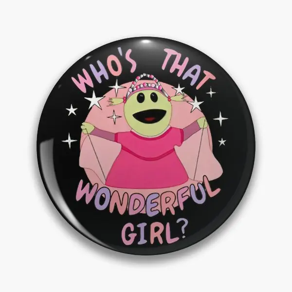 Nanalan Who Is That Wonderful Girl  Soft Button Pin Badge Clothes Funny Jewelry Brooch Creative Lapel Pin Metal Women Gift