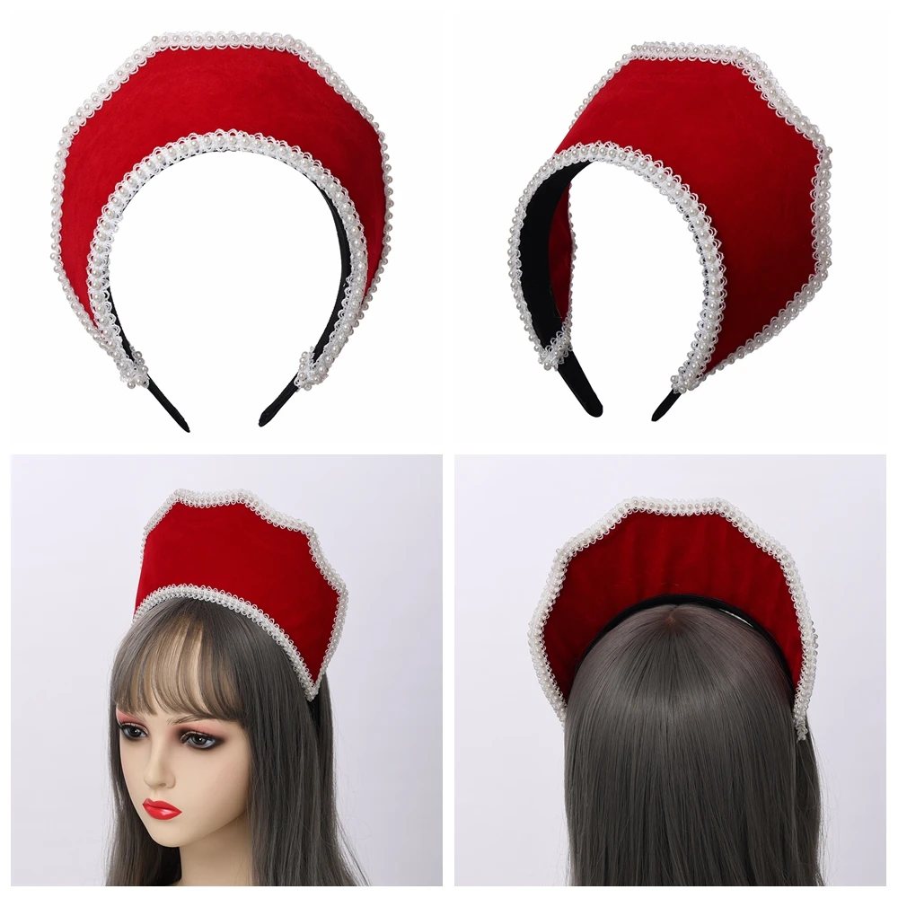 Mittelalterliche Göttinnenkrone Kopfschmuck Königliche Französische Königin Frauen Cosplay Accessoires Haarreif – Detail 2