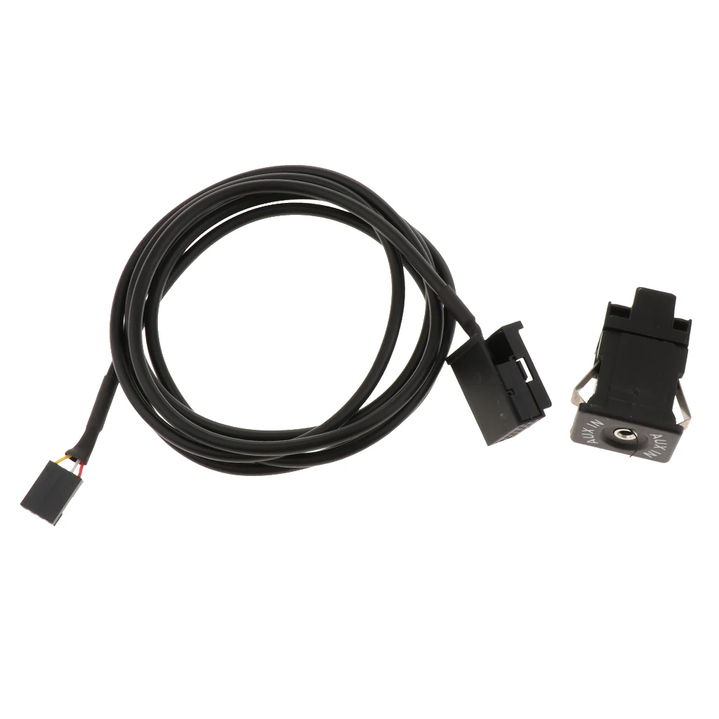 Radio Stereo Aux Cable Adapter ABS Black 150cm Fit for CD30 CD70 DVD90 NAVI Audio Module