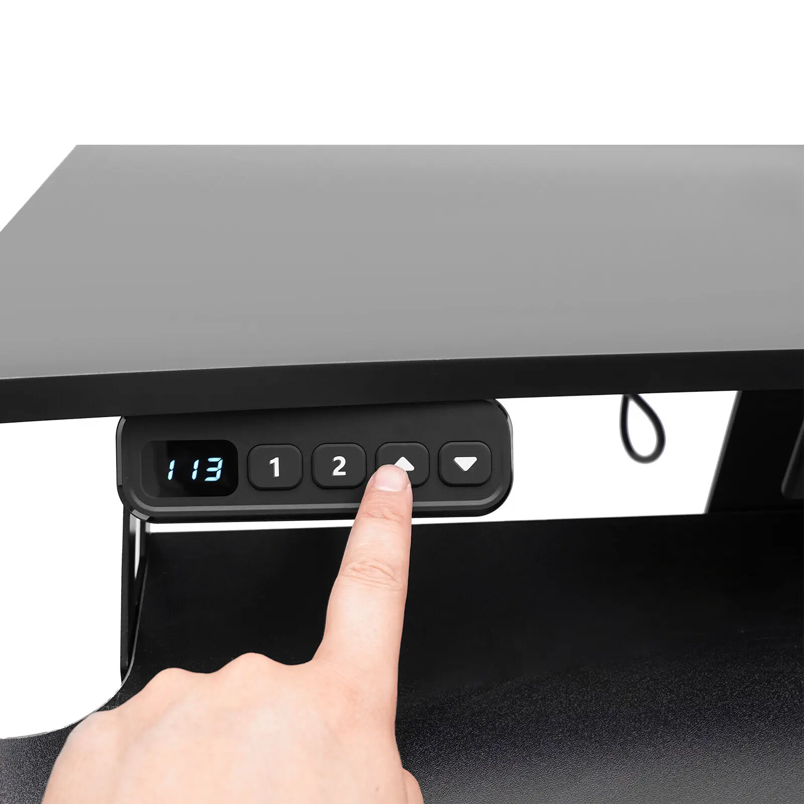 31-51in Home Office Electric Standing Desk Height Adjustable Computer Desk