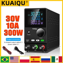 KUAIQU Repair DC Power Supply 30V 10A 5A Adjustable Bench Power Supply 60V 5A 120V 3A USB 5V2A Lab Voltage Regulator for Plating